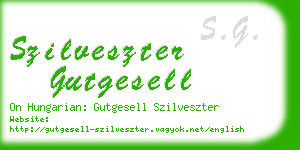 szilveszter gutgesell business card